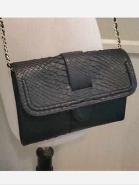 Like NEW Python skin Beirn clutch crossbody